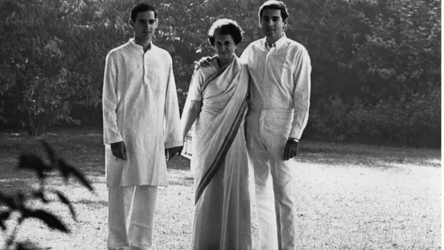 రాజీవ్ గాంధీ , సంజయ్ గాంధీ, ఇందిరా గాంధీ