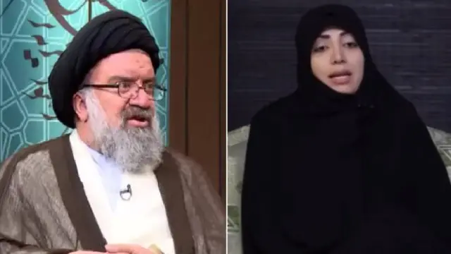 احمد خاتمی و دخترش در برنامه دست خط