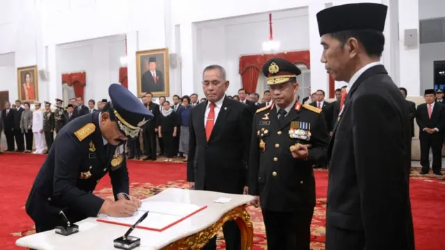 Marsekal Hadi dilantik menjadi panglima TNI pada 8 Desember 2017