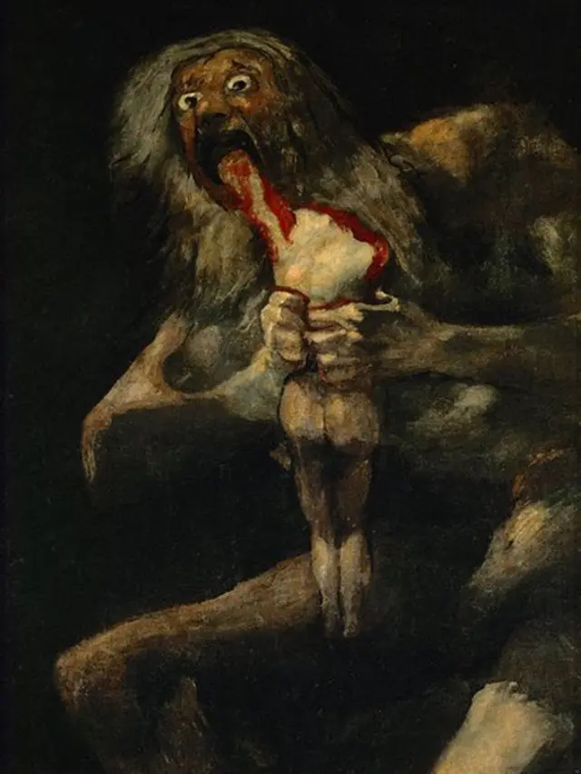 "Saturno devorando a su hijo", cuadro de Francisco de Goya