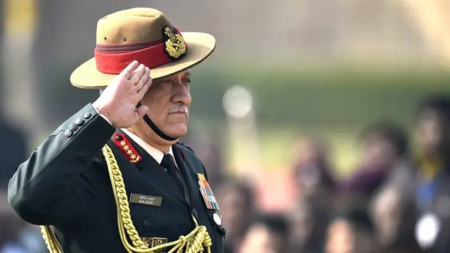 સૈન્યના વડા બિપિન રાવતનો ફોટોગ્રાફ