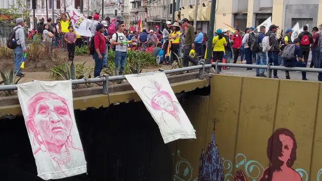 Protesto no Equador