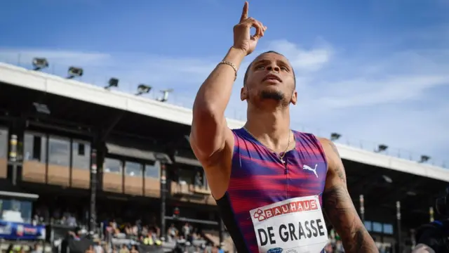 Andre de Grasse en la reunión de Estocolmo
