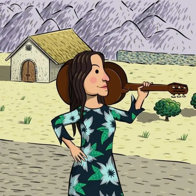 Violeta Parra en el libro de "Antiprincesas" (crédito: Chirimbote / Sudestada)