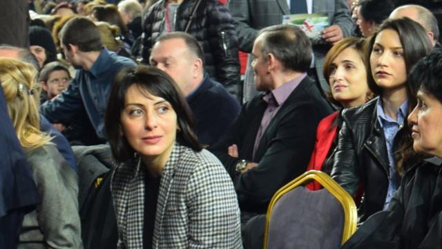 Хатия Деканоидзе на съезде ЕНД
