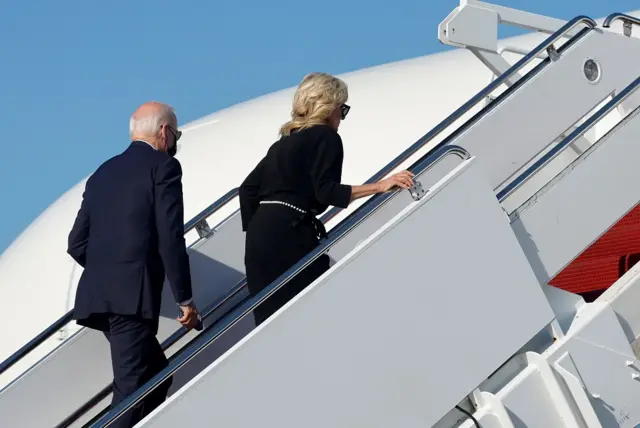 بایدن و همسرش