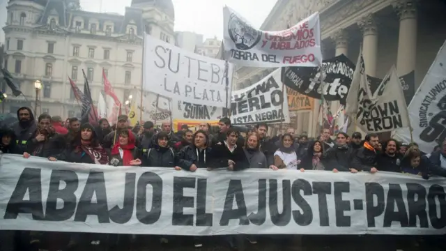 Protesto na Argentina