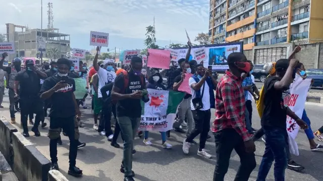 Foto from di protest