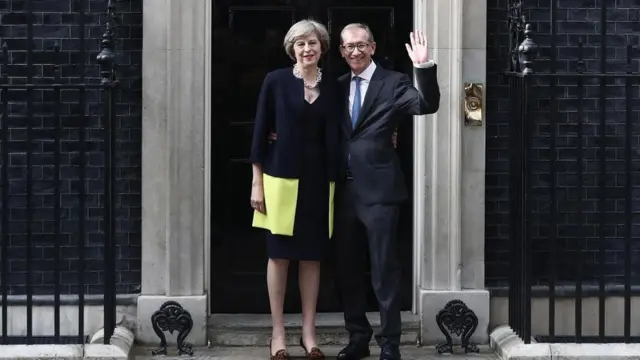 Theresa May e seu marido