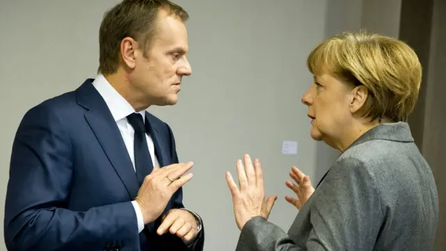 Дональд Туск и Ангела Меркель