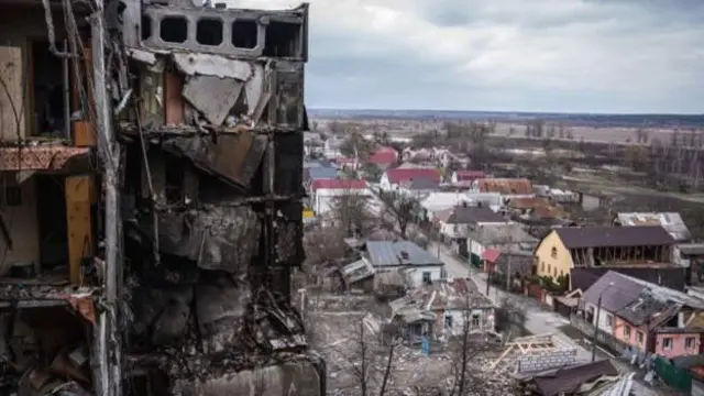 Igisagara ca of Borodyanka giherutse kwisubizwa n'ingabo za Ukraine