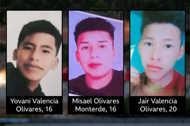 Misael, Yovani y Jair