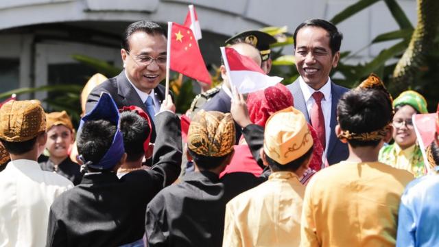 中国总理李克强与印尼总统佐科•威多多