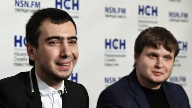 Російські пранкери Володимир "Вован" Краснов (зліва) і Олексій "Лексус" Столяров