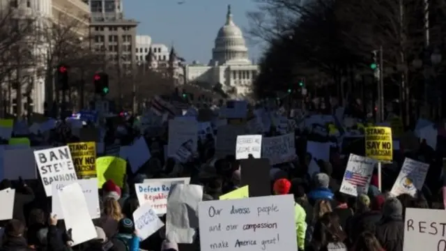 ट्रैवल बैन का विरोध