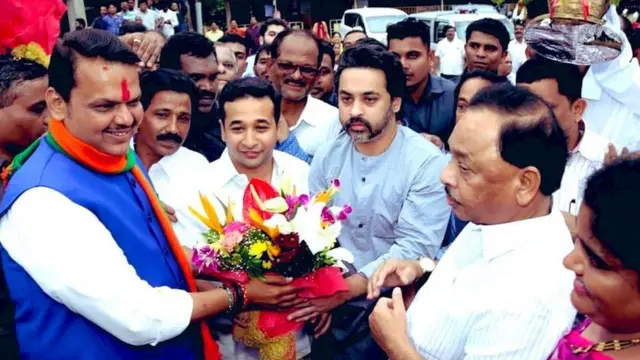 देवेंद्र फडणवीस, राणे कुटुंबीय