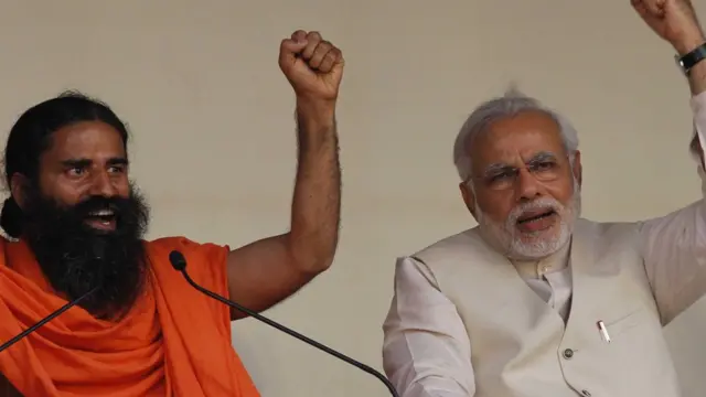 बाबा रामदेव- नरेंद्र मोदी