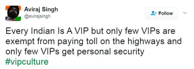 अविराज सिंह का ट्वीट