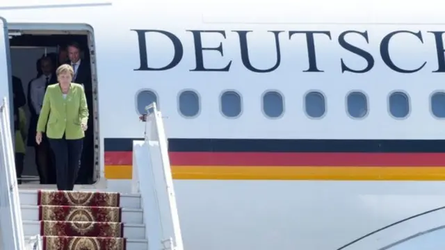 Iyi ndege Konrad Adenauer, itwara Madamu Merkel mu ngendo z'akazi