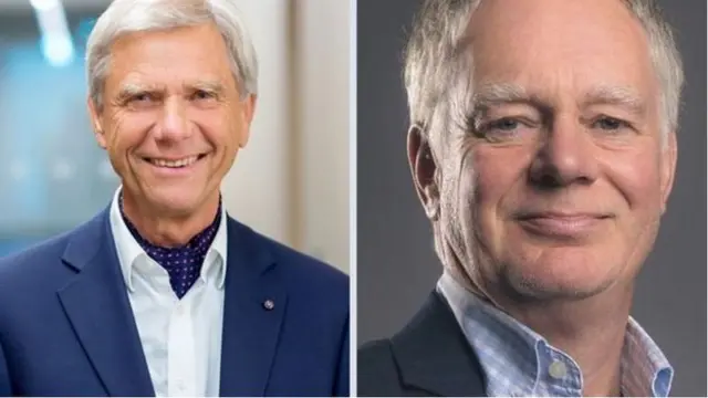 安谋两位共同创办人豪泽（左）和布朗（右）对收购案提出警告（Credit: AMADEUS CAPITAL/TUDOR BROWN）