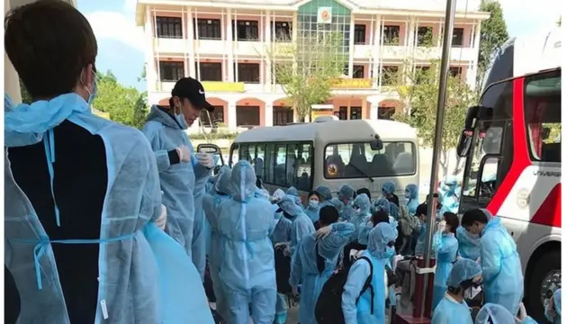 Khu cách ly 14 ngày của các hành khách vn kiểm tra ko có biểu hiện sốt