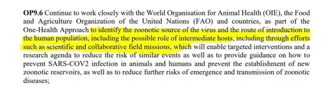 विश्व स्वास्थ्य संगठन का प्रस्ताव