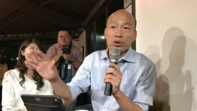 韩国瑜沉寂多时突然发言，引起台湾政坛讨论。