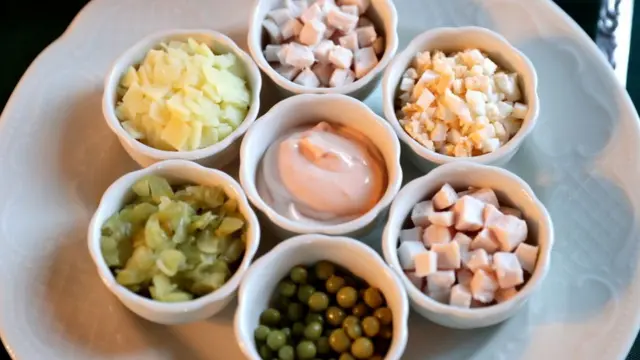 Ингредиенты сала оливье