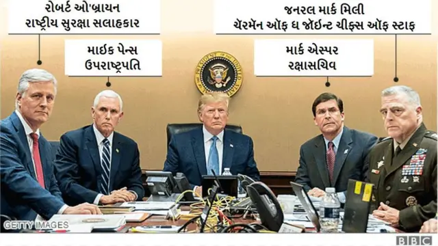 ટ્રમ્પ અને અધિકારીઓ