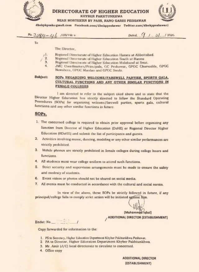 Dir of Higher Education