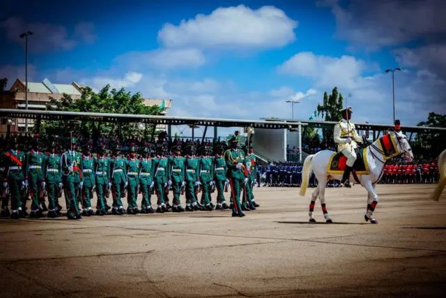 Military parade for Nigeria independence day celebration 2022