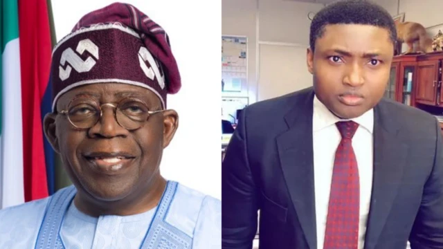 Bola Tinubu na Simon Ekpa