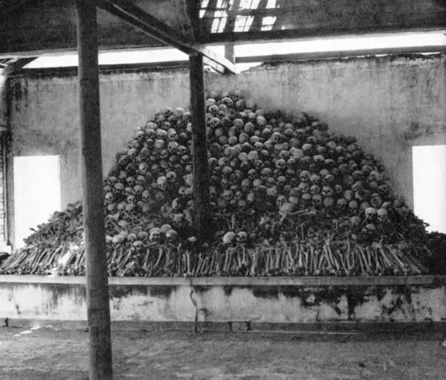 Crâne des victimes des Khmers Rouges