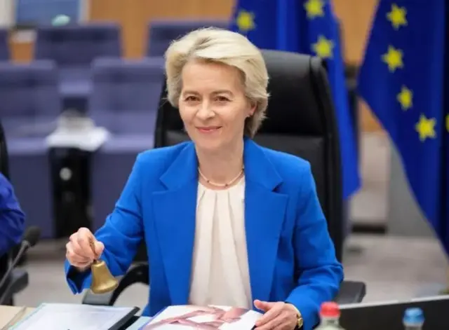 Ursula von der Leyen, Rais wa Tume ya Ulaya, anaongoza orodha hiyo kwa mwaka wa tatu mfululizo.