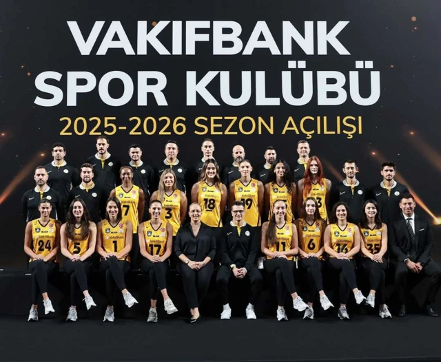 Vakıfbank takımı toplu pozu