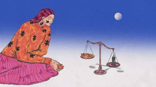 Ilustrasi korban kekerasan seksual mencari keadilan.