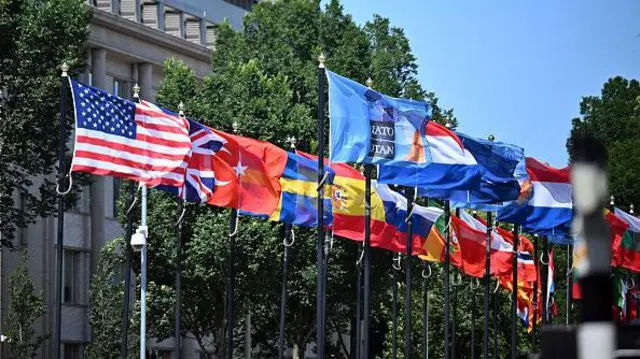 NATO zirvesinin yapılacağı Lahey'de üye ülkelerin bayrakları dalgalanıyor - 23 Haziran 2025
