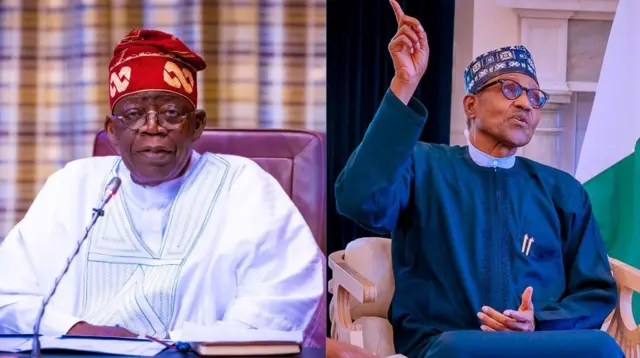 Bola Tinubu na Muhammadu Buhari