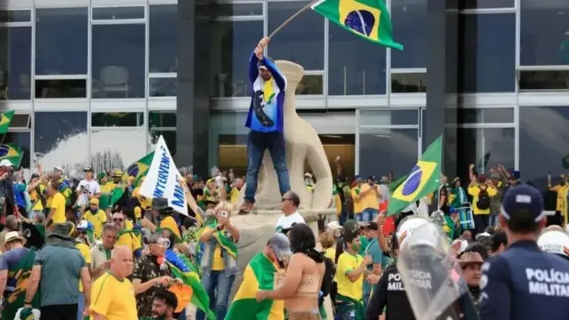 Manifestantes bolsonaristas