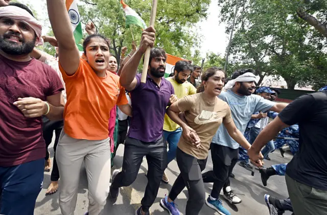 पहलवान पिछले एक महीने से ज़्यादा समय से जंतर मंतर पर धरना दे रहे थे