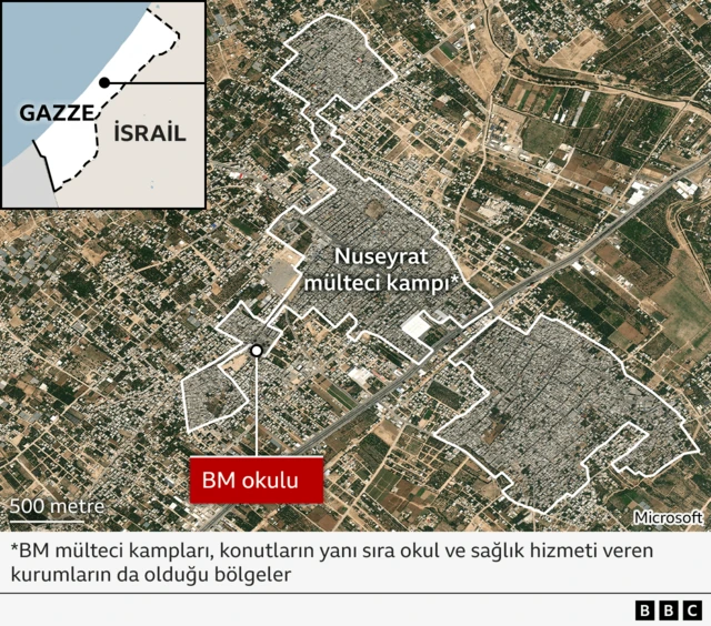 gazze bm okulu saldırı