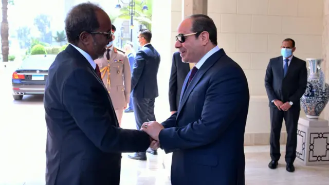 Madaxweynaha Soomaaliya iyo Masar.