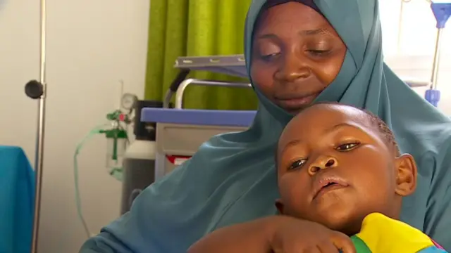 Mwazani Seif and her three-year-old daughter