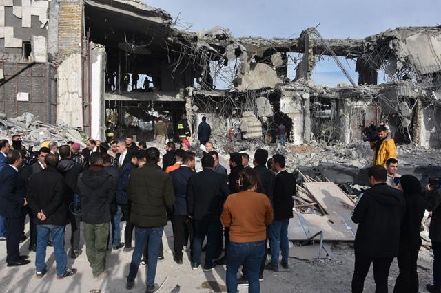 محل اصابت موشک ایران در اربیل