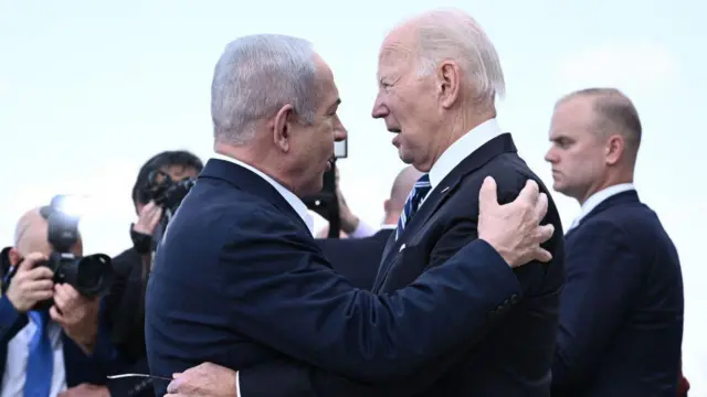अमेरिकी राष्ट्रपति जो बाइडन के साथ इसराइली प्रधानमंत्री बिन्यामिन नेतन्याहू