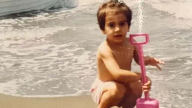 Sepideh as a baby