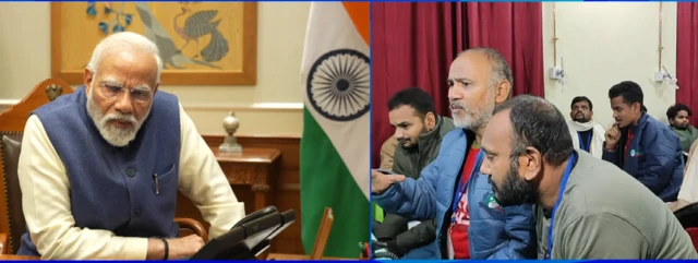 पीएम मोदी से बात करते गब्बर सिंह नेगी