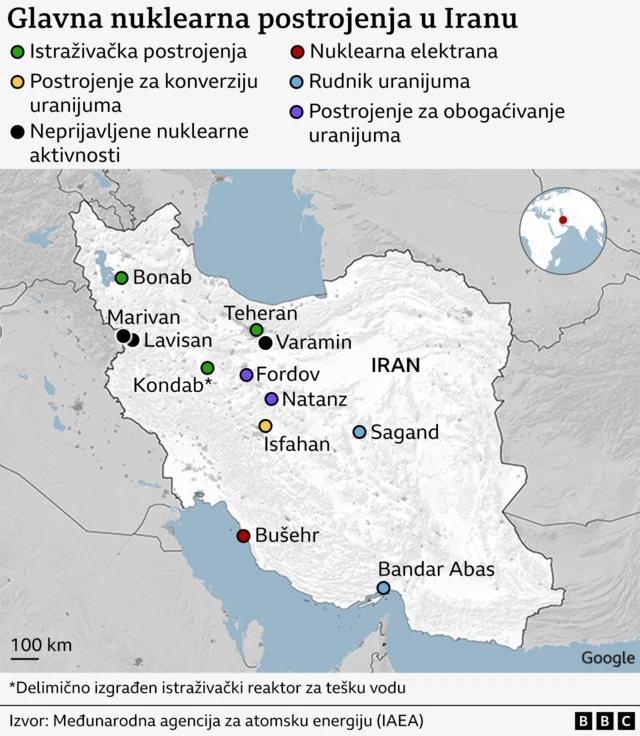 iranska nuklearna postrojenja