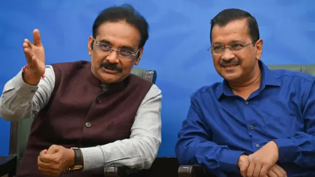 अशोक कुमार मित्तल को आम आदमी पार्टी ने राज्यसभा में पार्टी का उपनेता बनाया है. तस्वीर 2 दिसंबर, 2022 की है जिसमें वह अरविंद केजरीवाल के साथ नज़र आ रहे हैं