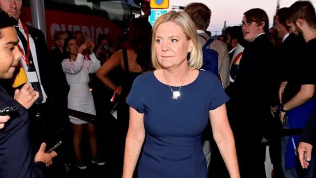 ماگدالینا اندرسون نخست وزیر گفت هنوز نتایج مشخص نیست